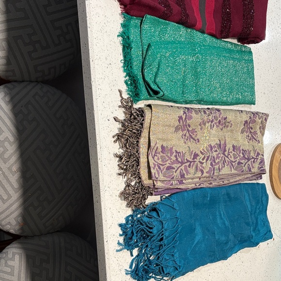 Colorful Patterned Scarves Set - Picture 1 of 8